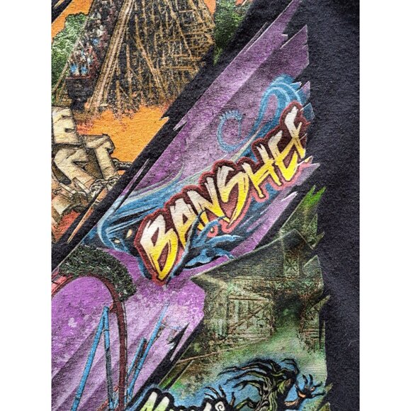 Kings Island Roller Coaster Graphic T-Shirt  Cedar Fair Youth Medium Collectible - Picture 4 of 9